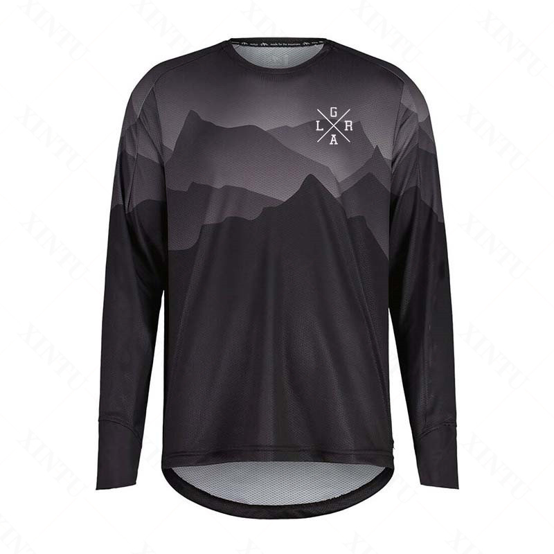 Mountain Biking Races - Men's Motorcycle Lrga Jersey MTB BMX