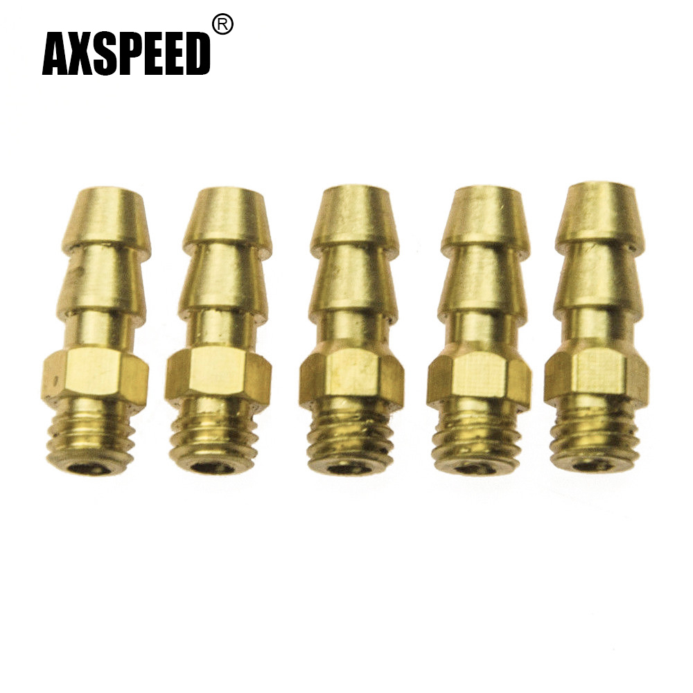 Spoke Nipple Brass - AXSPEED 5/10Pcs Brass M4/M5/M6 Threaded Water