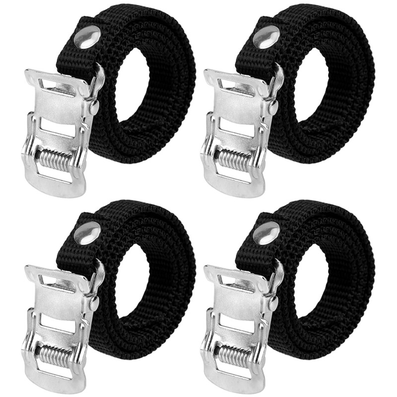 Mountain Biking With Dog - 1/2pair Bikes Pedal Toe Straps Universal