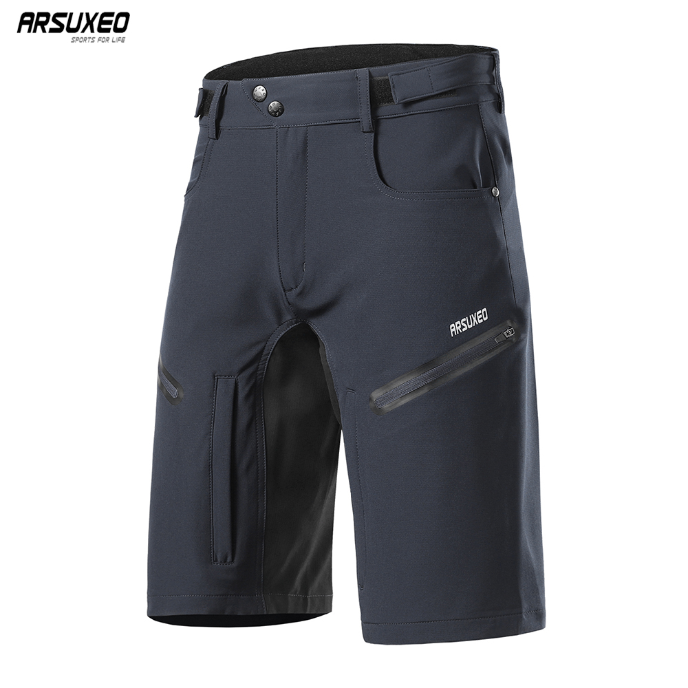 Mountain Biking Body Armour - ARSUXEO Men's Cycling Shorts Loose Fit