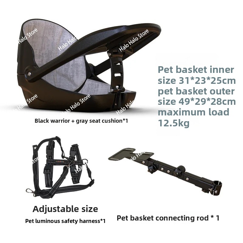 Mountain Biking With Dog - Suitable for Small Cloth Folding Bicycle