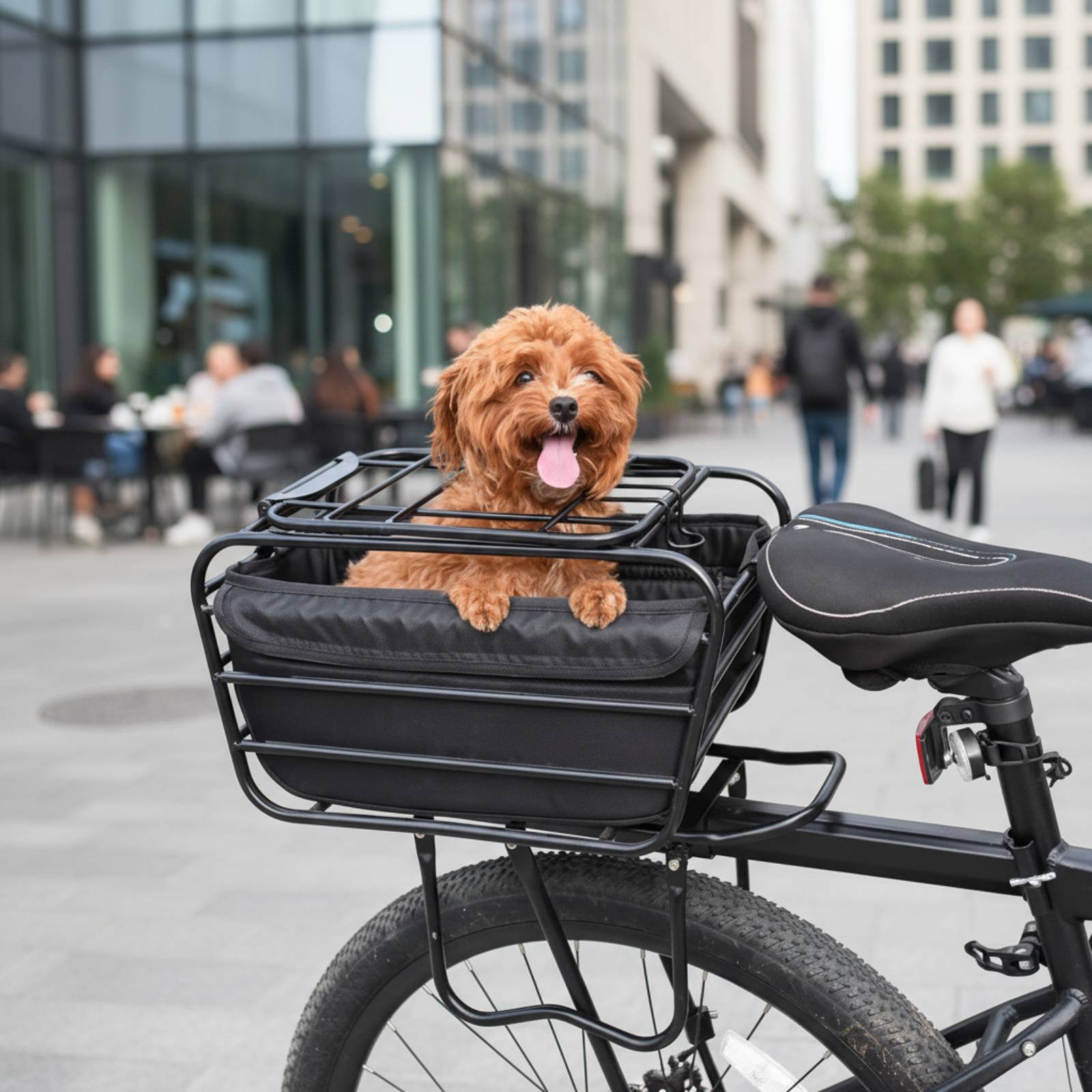 Bicycle Basket With Dog Strap  - Mountain Biking With Dog review and price