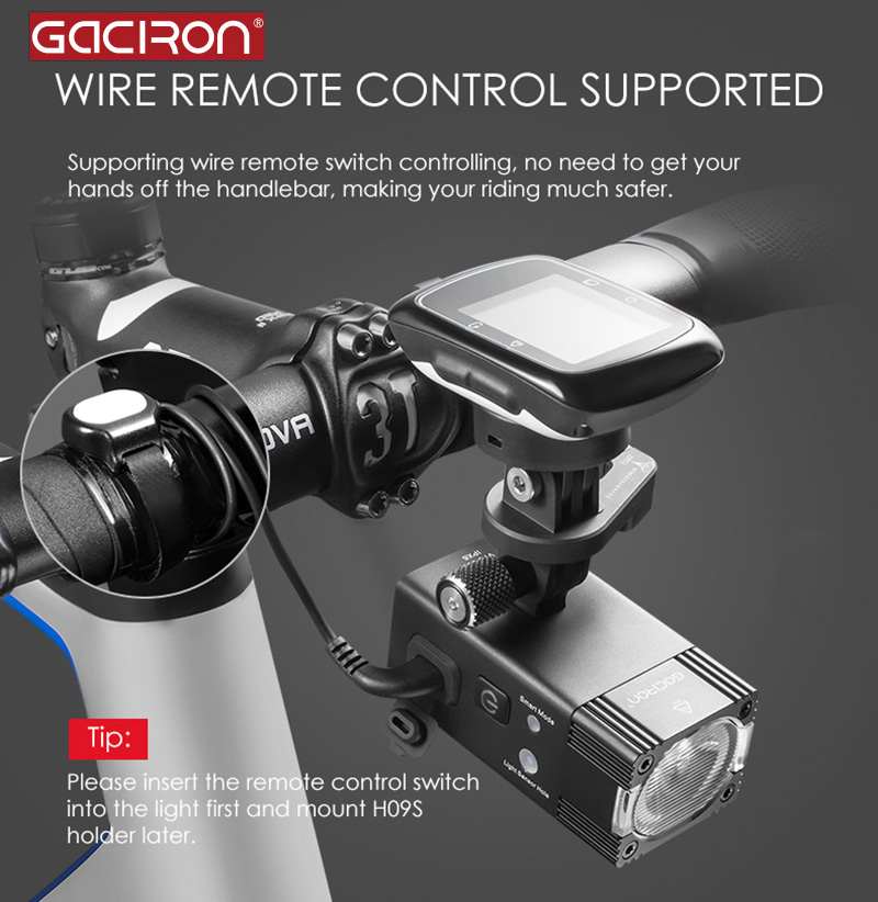 Gaciron Intelligent 500 Lumens - Mountain Biking Races review and price