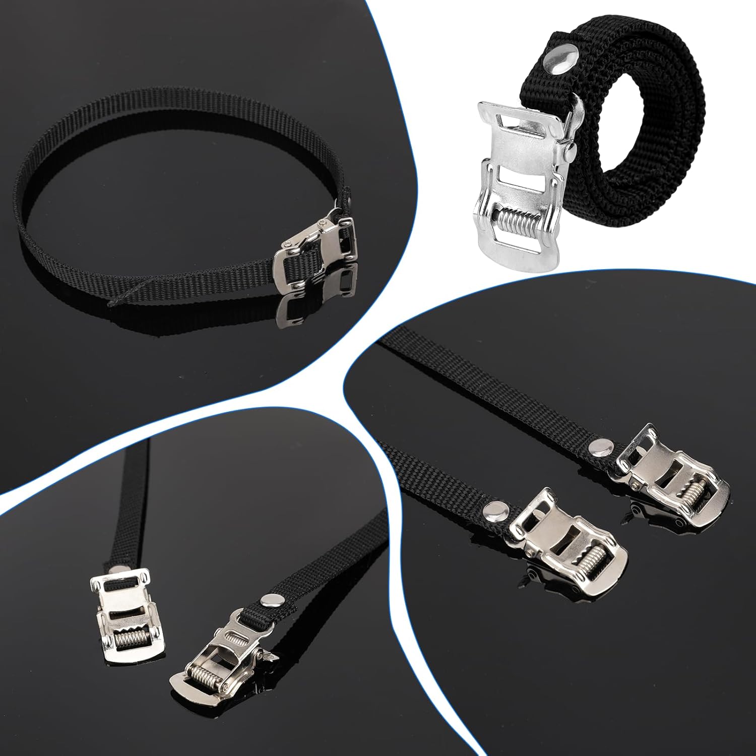 1/2pair Bikes Pedal Toe Straps - Mountain Biking With Dog review and price
