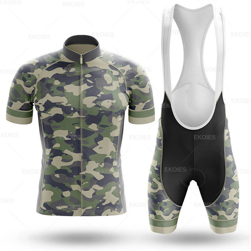 Camouflage Cycling Jersey Set  - Mountain Biking Races review and price