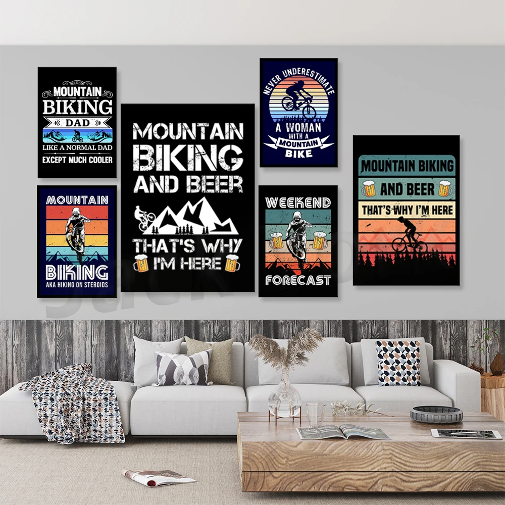 Go Mountain Bike Print Canvas  - Picture Of Mountain Biking review and price