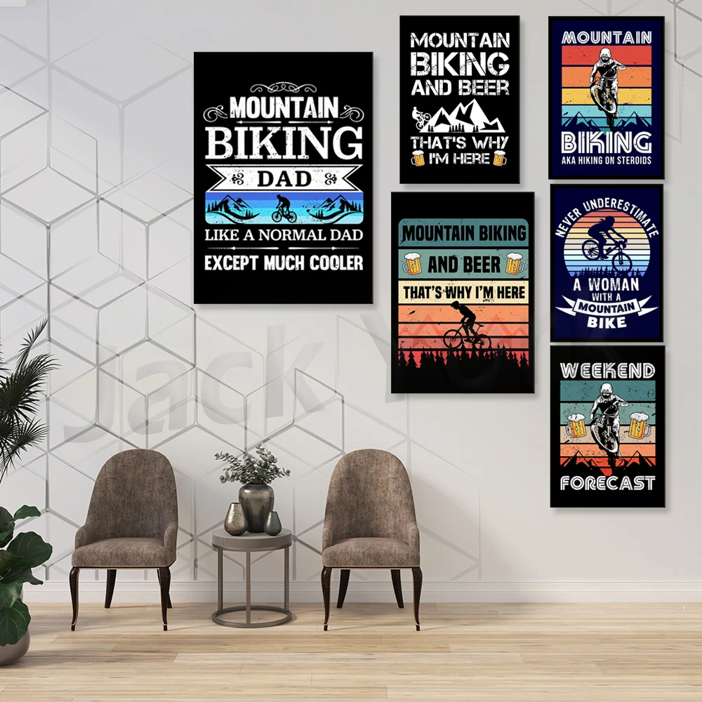 Go Mountain Bike Print Canvas  - Picture Of Mountain Biking review and price